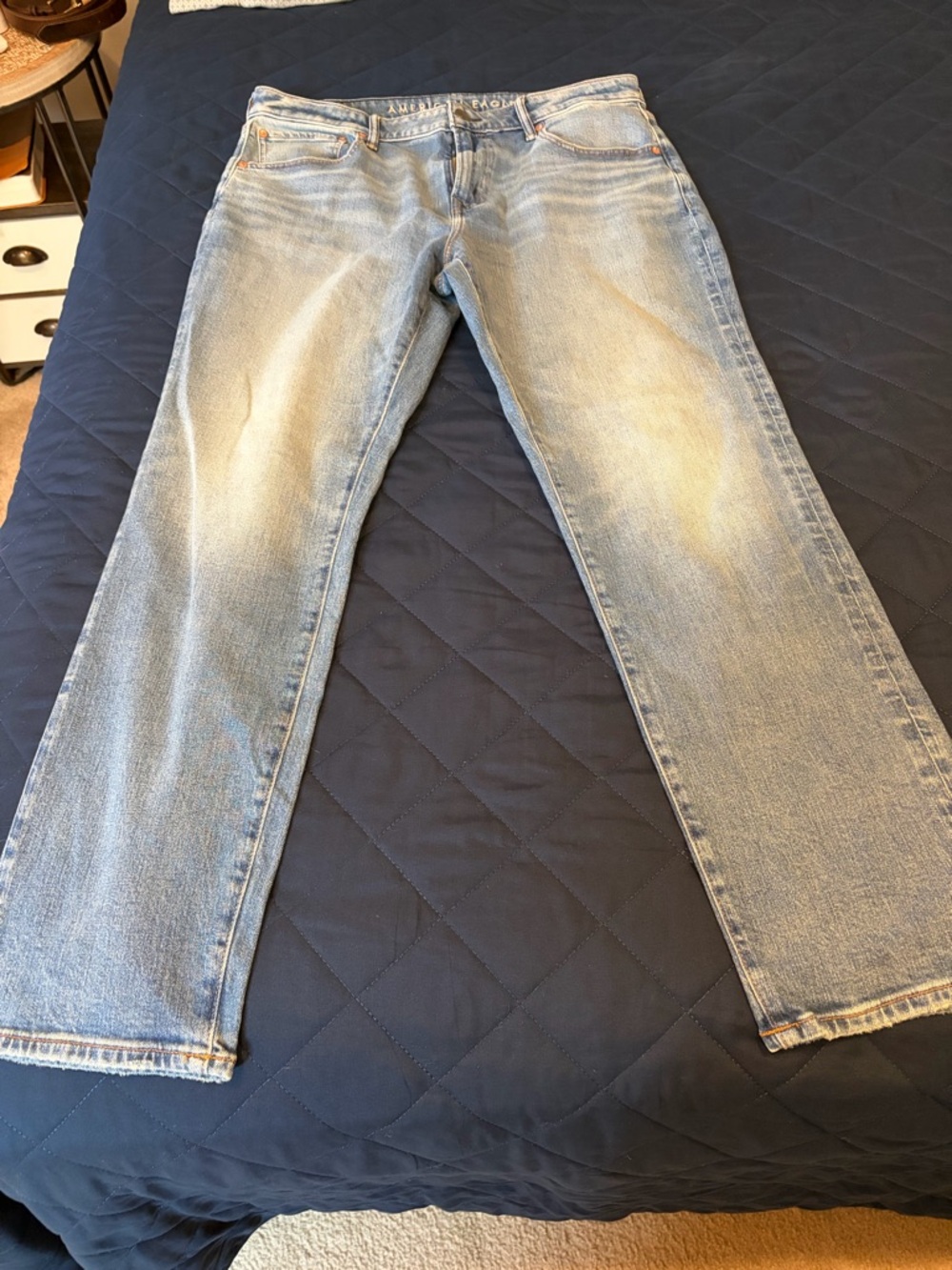 American Eagle Outfitters Athletic Fit Denim Jeans - Blue